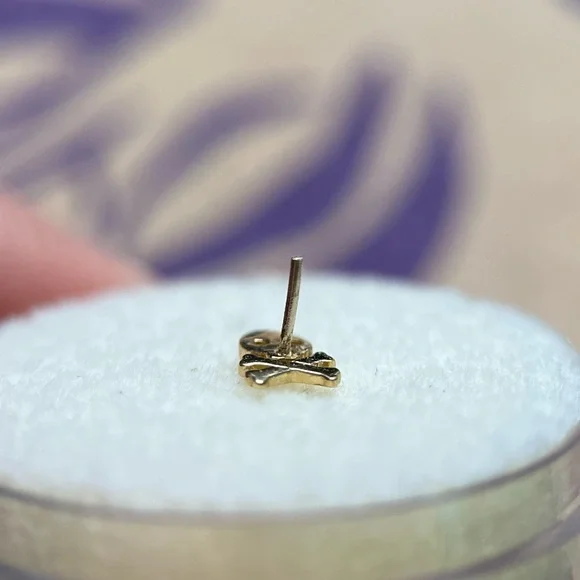 Junipurr Yellow Gold Skull Threadless End - Picture 8 of 8